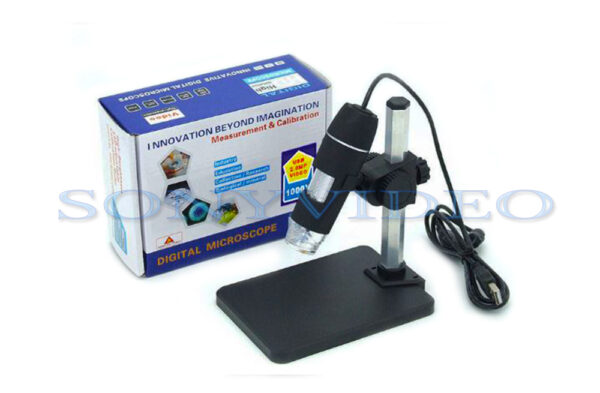 Microscopio digital USB 1000X / base con eje de aluminio.