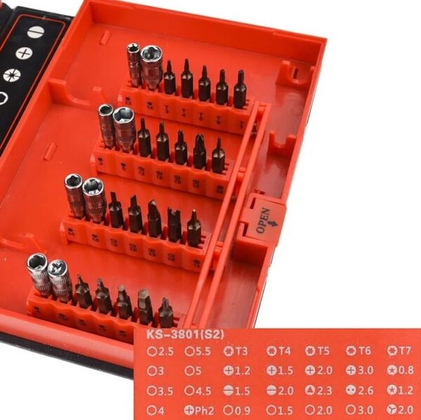 Kit de herramientas 38 en 1 / KS3801 estuche de lujo - Imagen 5