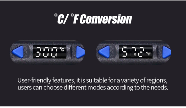 Cautín WEP 928-D 60 Watts / control de temperatura (90°C-480°C)/ Display LCD / Función "Sleep" / base y esponja - Imagen 3